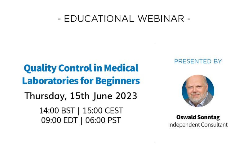 Free Webinar - Quality Control in Medical Laboratories for Beginners